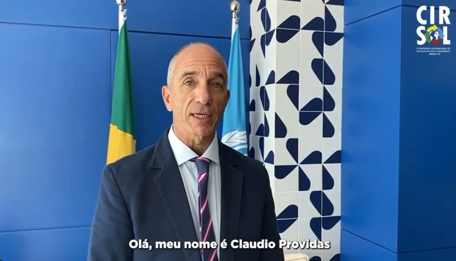 Claudio Providas, Representante Residente do PNUD Brasil, apresenta a II CIRSOL em Brasília.