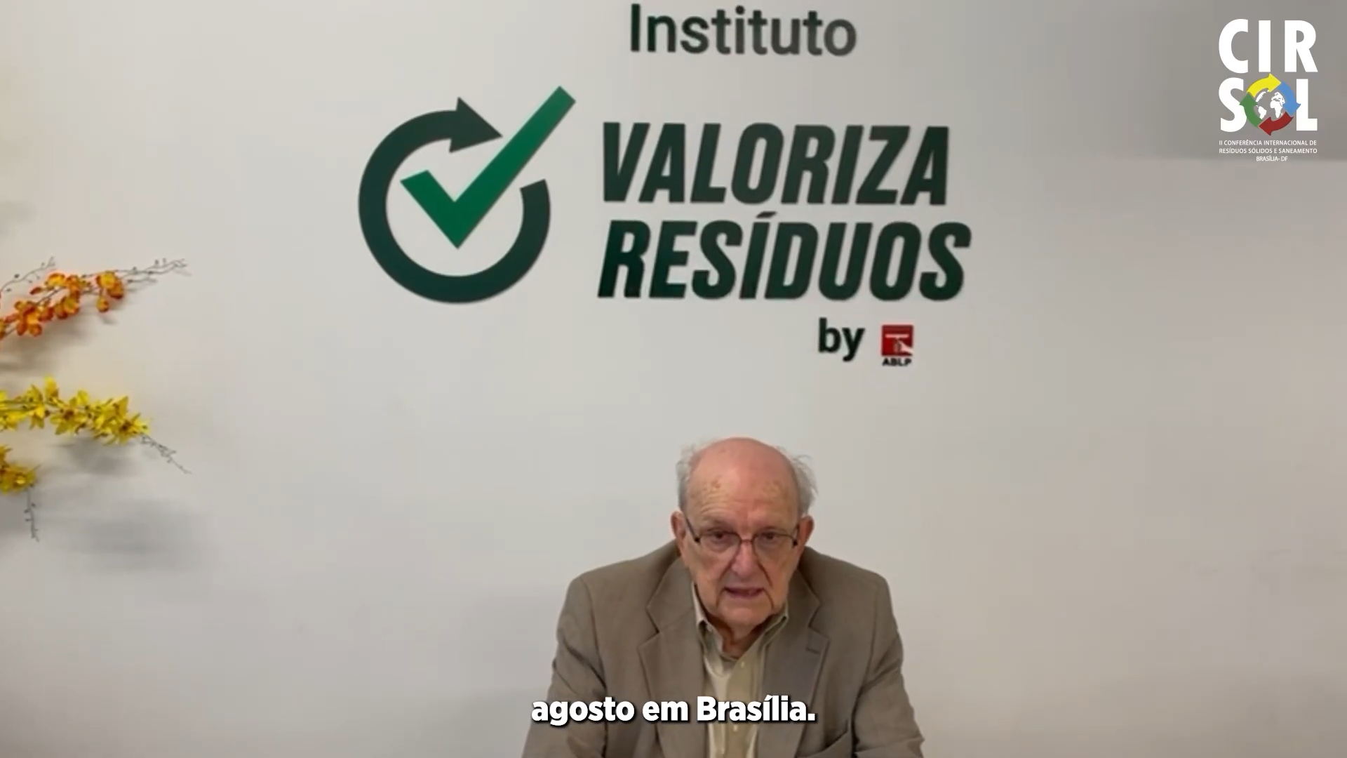 Gianesi Neto destaca a importância da gestão de resíduos e saneamento na II CIRSOL
